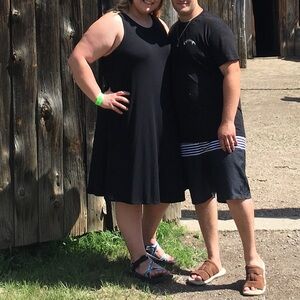 Old Navy Black Swing Dress